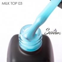 Serebro Молочный топ без липкого слоя Milk top №03, 11 мл