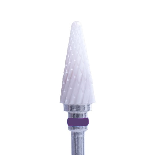 23160к (Конус фиолет)Фреза керамическая дымчато-розовая Кристалл Nails