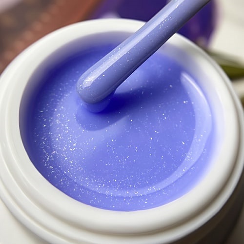 Patrisa Nail Pudding Gel Violet конструирующий цветной гель с микроблеском, 15 гр.