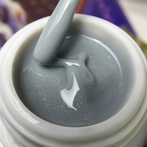 Patrisa Nail Pudding Gel Gray конструирующий цветной гель с микроблеском, 15 гр.