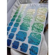 Плёнки для педикюра Wraps stickers SF-62
(комбинированные с фольгой)