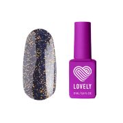 Топ без липкого слоя Lovely с огненным шиммером Hot Gold, 12 ml
