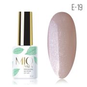 MIO NAILS Гель-лак E-19. Мерцающий нюд, 8мл.