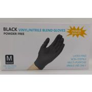 Перчатки BLACK Vinil-Nitrile Blend Gloves размер М СПЕЦЦЕНА