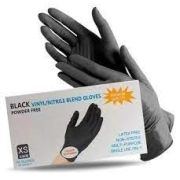 Перчатки BLACK Vinil-Nitrile Blend Gloves размер XS СПЕЦЦЕНА