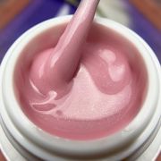 AC66  Pudding Gel Pink конструирующий цветной гель с микроблеском 15 гр