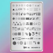 Art-A  Пластина для стемпинга MAX Geometry 01