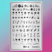 Art-A  Пластина для стемпинга MAX Summer 01