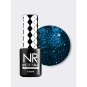 NR-458 Aquamarine гель-лак, Мерцающий лазурный (10 мл)