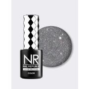NR-417 Diamonds гель-лак, Мерцающий серый (10 мл)