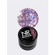 NR Гелевая краска DISCO SHINE 14 с крупными шестигранниками (7 мл)