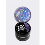 NR Гелевая краска DISCO SHINE 5 с крупными шестигранниками (7 мл)