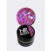 NR Гелевая краска DISCO SHINE 8 с крупными шестигранниками (7 мл)
