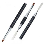 Cosmoprofi Кисть для акрилатиков двусторонняя со шпателем