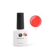 ADRICOCO Гель-лак Pretty dolly №11 неоновый коралловый, 8 мл