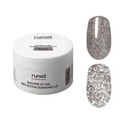 Runail Expert УФ-гель BUILDER UV GEL REFLECTIVE DIAMOND 3.0 светоотражающий, 15г №9966
