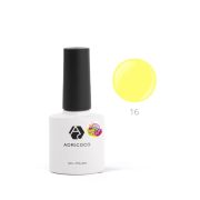 ADRICOCO Гель-лак Pretty dolly №16 неоновый желтый, 8 мл