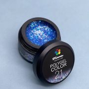 Bloom POLY GEL №21 (синий с блестками),12 гр.