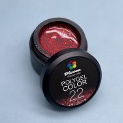 Bloom POLY GEL №22 (красный с блестками),12 гр.