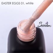 Serebro Гель-лак Easter eggs (white) №01, 11 мл