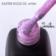 Serebro Гель-лак Easter eggs (white) №03, 11 мл