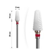 Фреза керамическая F 3/32 «Umbrella» Красная зонтик