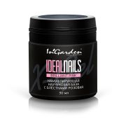 Камуфлирующая каучуковая база с блестками нежно-розовая IDEAL NAILS   Pale Pink brilliant, 30 мл