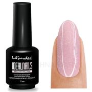 Камуфлирующая каучуковая база с блестками нежно-розовая IDEAL NAILS brilliant Pale Pink, 11 мл