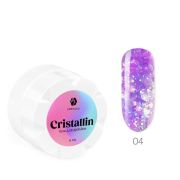 Гель для дизайна ногтей ADRICOCO Cristallin №04 «Лиловый кристалл» (5 мл.)
