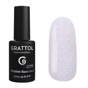 Grattol Rubber Base Glitter 9 мл (04)