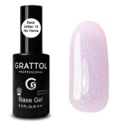Grattol Rubber Base Glitter 9 мл (12)