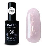 Grattol Rubber Base Glitter 9 мл (14)