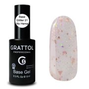 Grattol Rubber Base Glitter 9 мл (21)