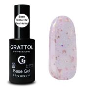 Grattol Rubber Base Glitter 9 мл (22)