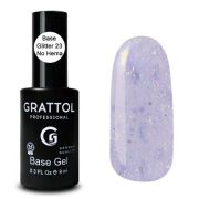 Grattol Rubber Base Glitter 9 мл (23)