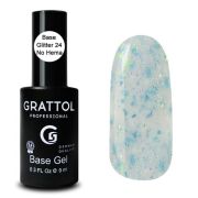 Grattol Rubber Base Glitter 9 мл (24)