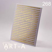 Art-A  Наклейки 3D 268,376 полоски,волны (золото,медь)