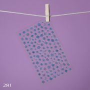 Art-A  Наклейки 3D 281 серебро,золото,синий