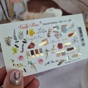 Lucky Rose Слайдеры для ногтей Foil Colour gold-67