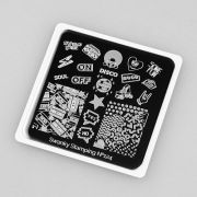 Swanky Stamping Пластина 124 маленькая 6*6см