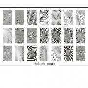 Double Stamping Пластина для стемпинга Иллюзия металл  большая