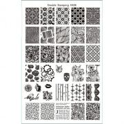 Double Stamping Пластина для стемпинга #A08 металл большая