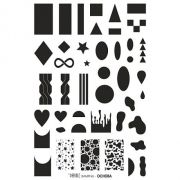 Double Stamping Пластина для стемпинга Основа металл  большая