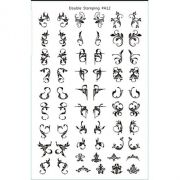 Double Stamping Пластина для стемпинга #A12 металл большая