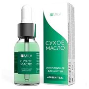 Сухое укрепляющее масло для ногтей Green Tea Milv, 15 мл