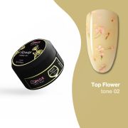 LONGE nail-bar  Руббер Топ FLower без л/с (Rubber Top Flower), 5 г (№02)