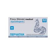 Foxy Gloves Перчатки нитриловые голубые, M 50 пар