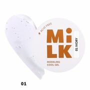 Бескислотный холодный гель для моделирования и укрепления MILK Modeling cool gel 01 Ivory 15г